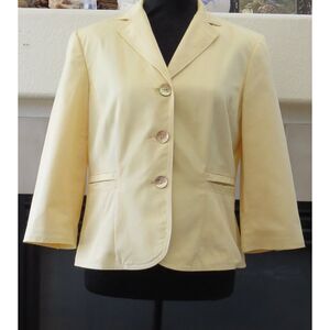 Focus 2000 by Charles Glueck  Vintage Yellow Pinstripe Blazer  10P  EUC
